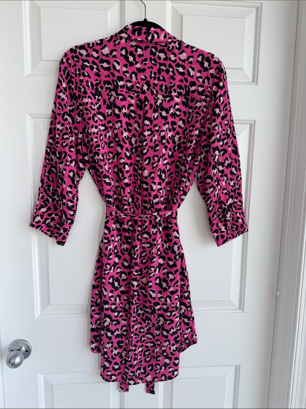 Tyler Boe Pink and Black Leopard Print Dress - Picture 3 of 4